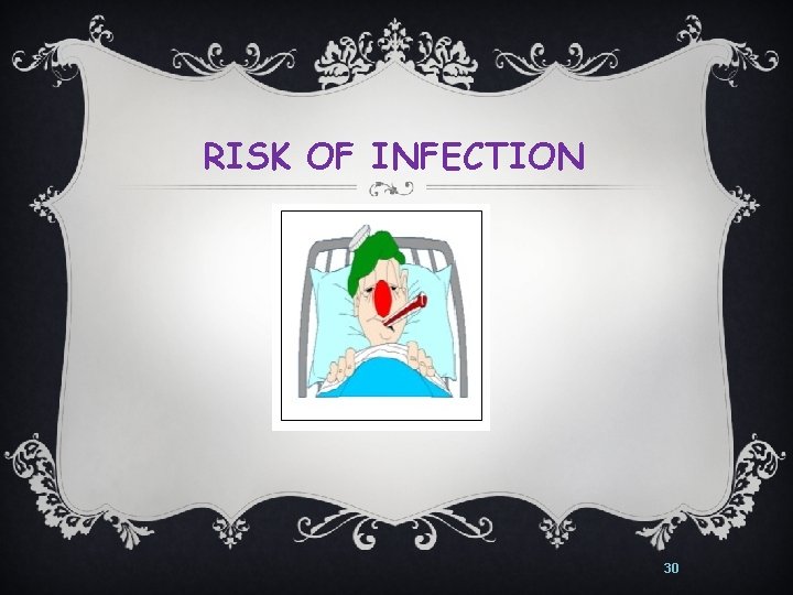 RISK OF INFECTION 30 