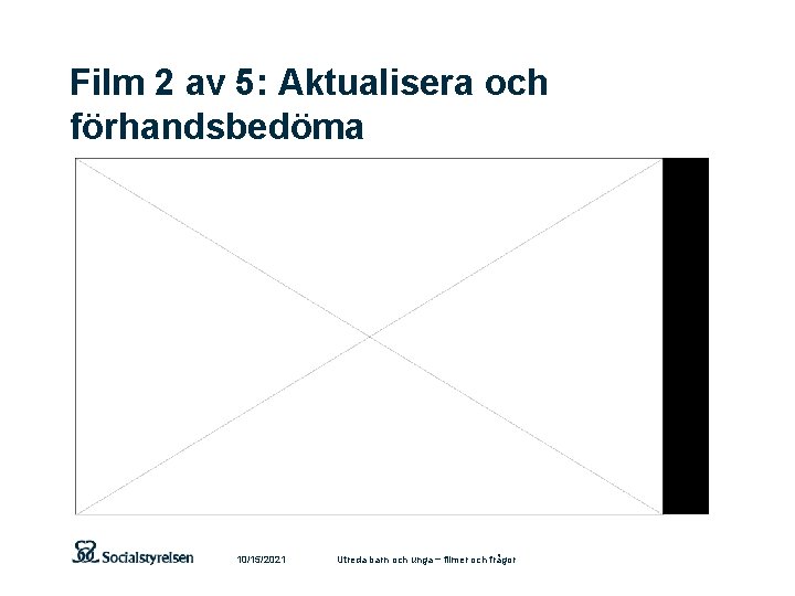 Film 2 av 5: Aktualisera och förhandsbedöma 10/15/2021 Utreda barn och unga − filmer