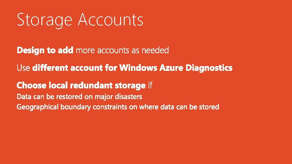 Storage Accounts 