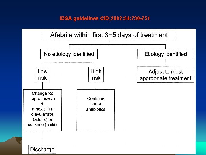 IDSA guidelines CID; 2002: 34: 730 -751 