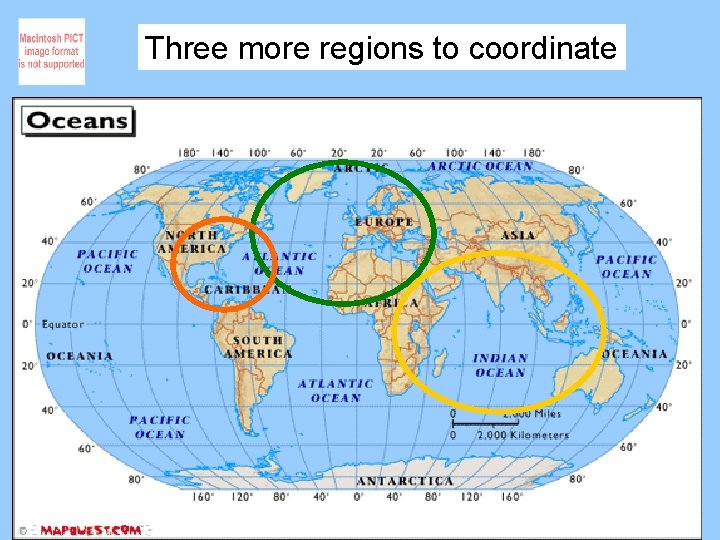 Three more regions to coordinate 