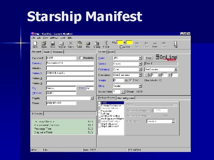 Starship Manifest 