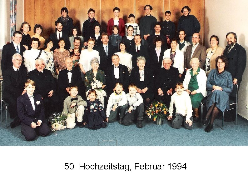 50. Hochzeitstag, Februar 1994 