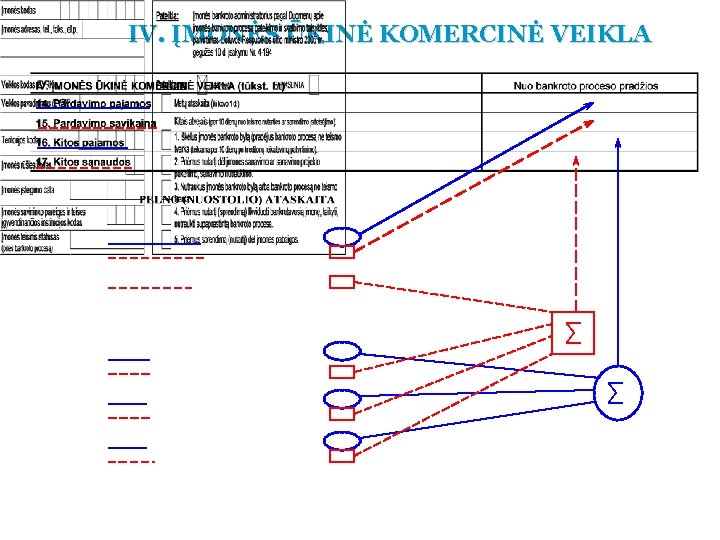 IV. ĮMONĖS ŪKINĖ KOMERCINĖ VEIKLA ∑ ∑ 