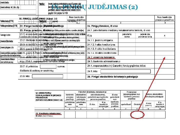 IX. PINIGŲ JUDĖJIMAS (2) 