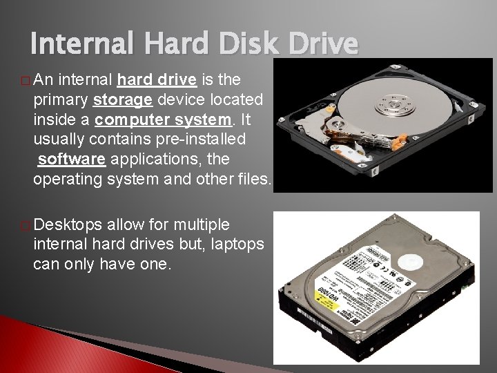 Understanding Storage Devices By Kyle Redden and Tyler