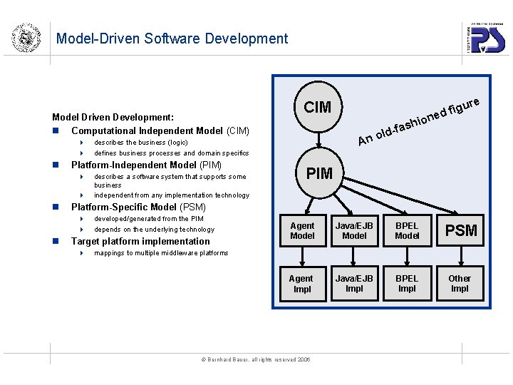 Model-Driven Software Development Model Driven Development: n Computational Independent Model (CIM) 4 4 n