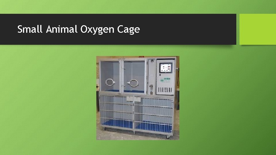 Small Animal Oxygen Cage 