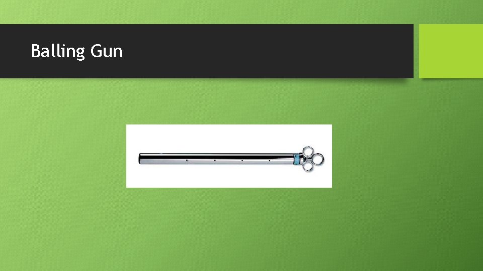 Balling Gun 