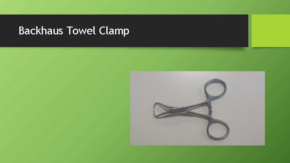 Backhaus Towel Clamp 