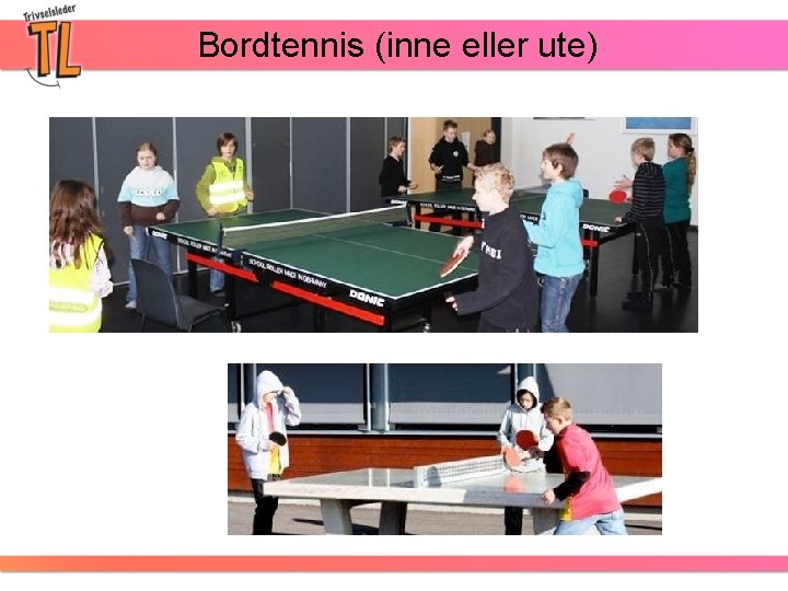 Bordtennis (inne eller ute) 