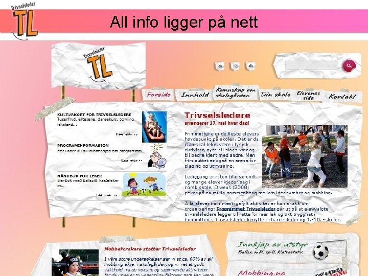 All info ligger på nett 