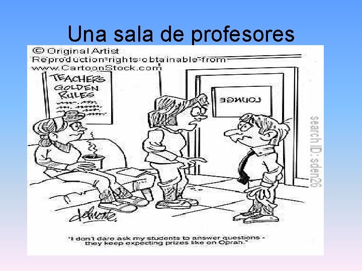 Una sala de profesores 