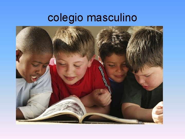 colegio masculino 