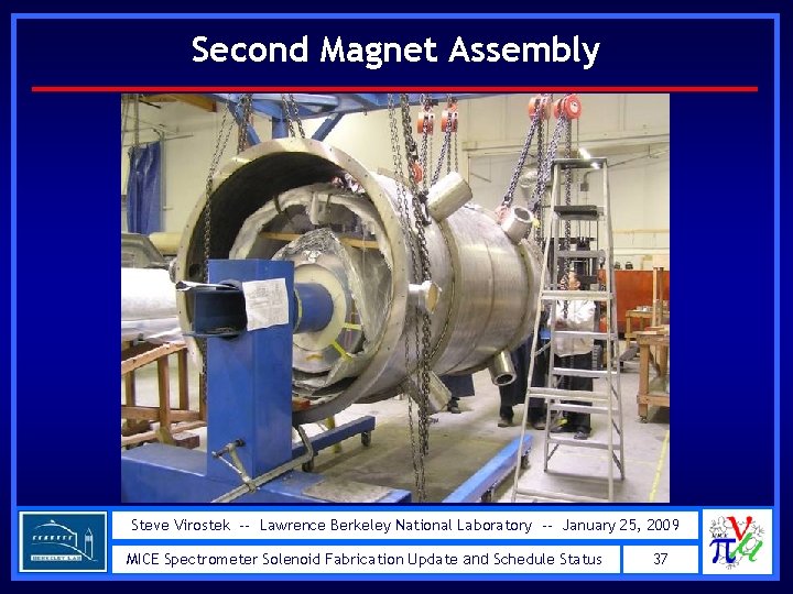 Second Magnet Assembly Steve Virostek -- Lawrence Berkeley National Laboratory -- January 25, 2009