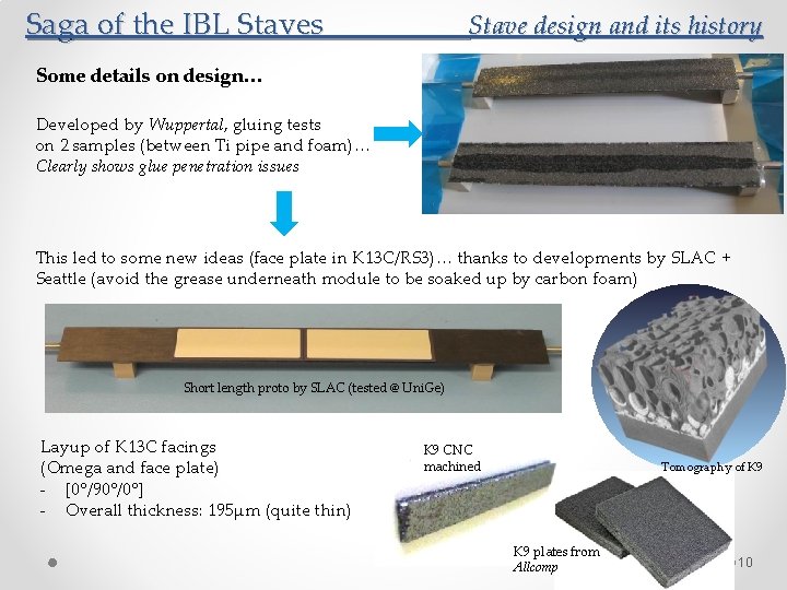 Saga of the IBL Staves Stave design and its history Some details on design…