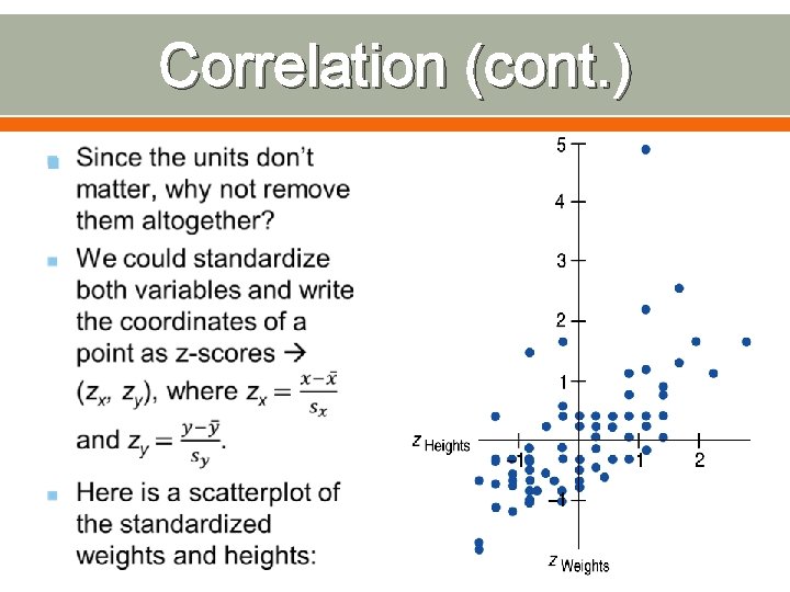 Correlation (cont. ) 