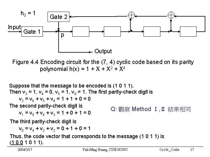 h 0 = 1 Input Gate 1 Gate 2 p Output Figure 4. 4