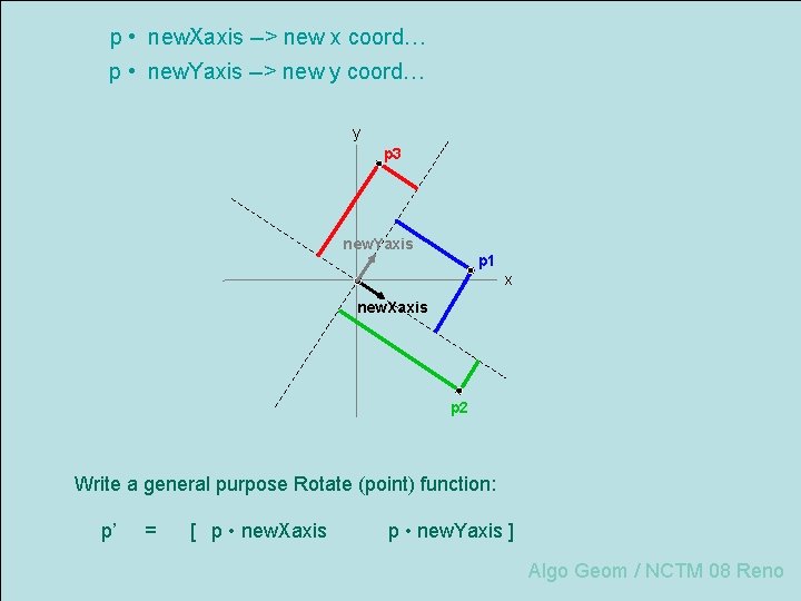 p • new. Xaxis --> new x coord… p • new. Yaxis --> new