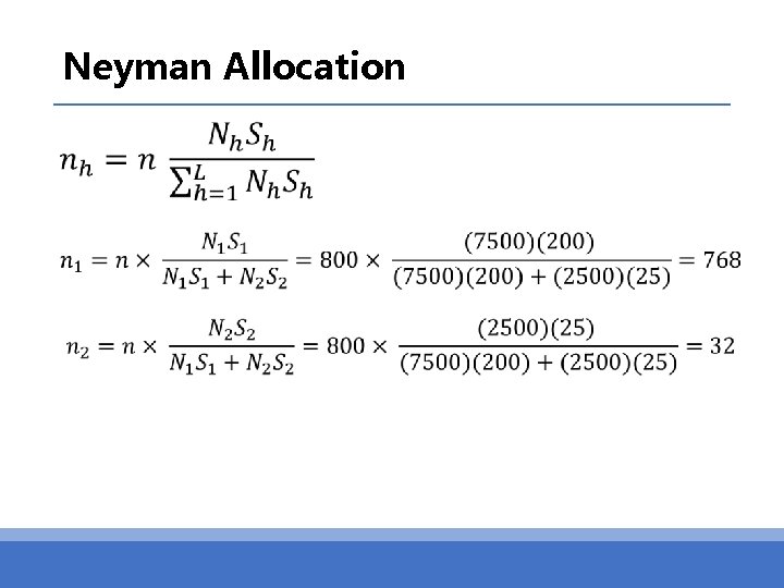 Neyman Allocation 
