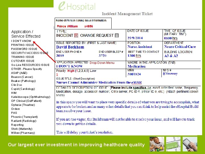 Application / Service Effected I DON’T KNOW PRINTING ISSUE PASSWORD ISSUE SECURITY/ ACCESS ISSUE
