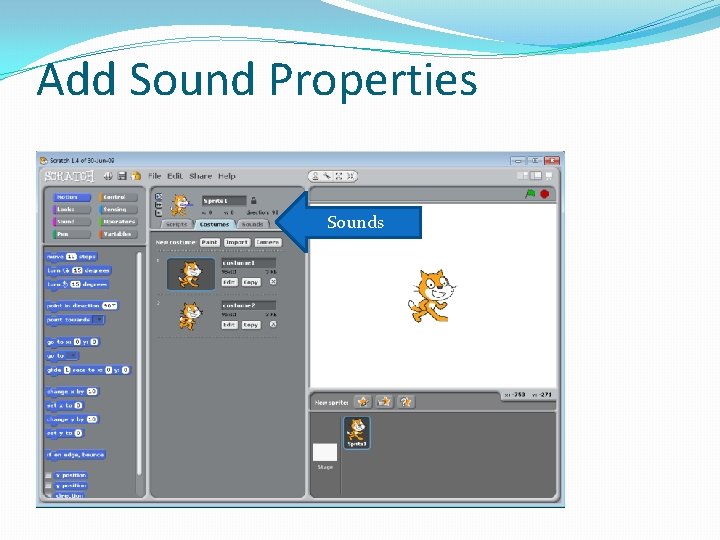 Add Sound Properties Sounds 