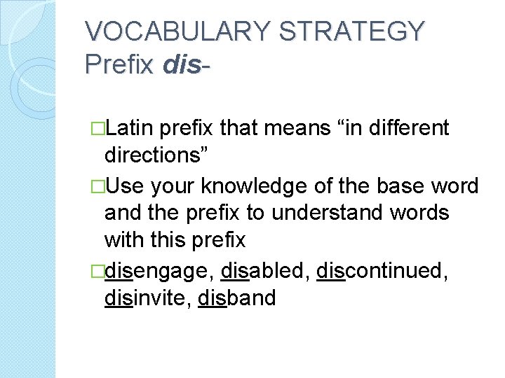 UNIT 1 More Grammar and Style More Vocabulary