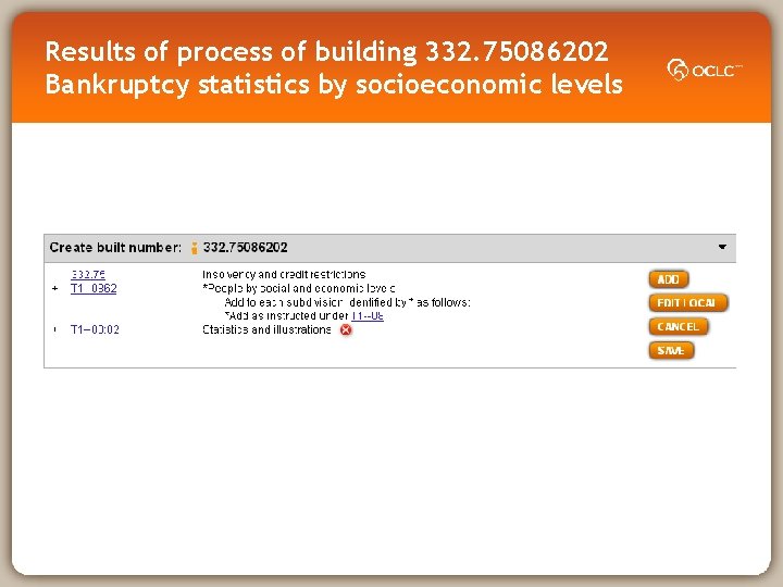 Results of process of building 332. 75086202 Bankruptcy statistics by socioeconomic levels 