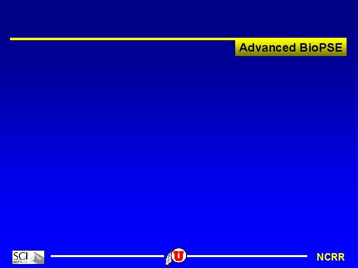 Advanced Bio. PSE NCRR 