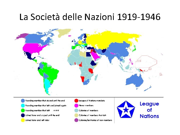 La Società delle Nazioni 1919 -1946 