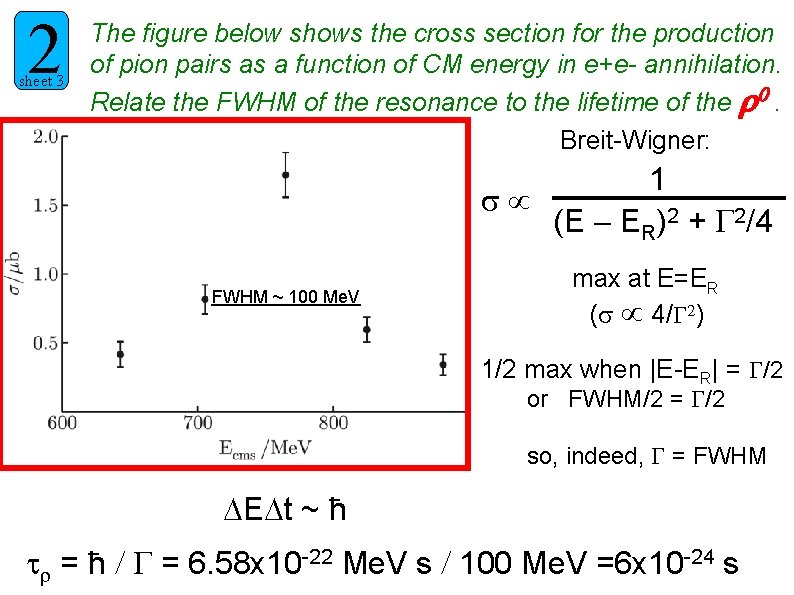 2 sheet 3 The figure below shows the cross section for the production of