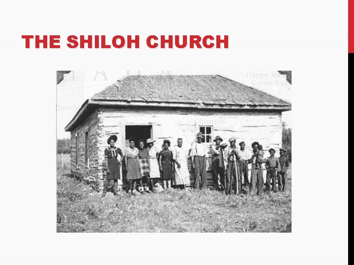 THE SHILOH CHURCH 