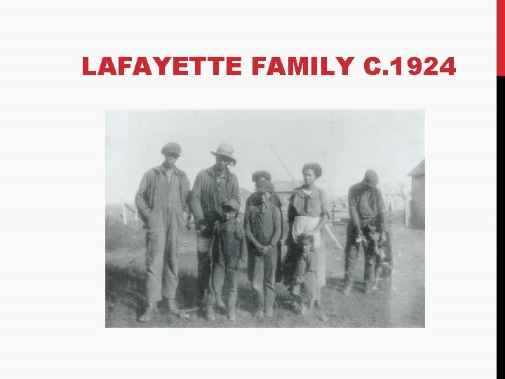 LAFAYETTE FAMILY C. 1924 