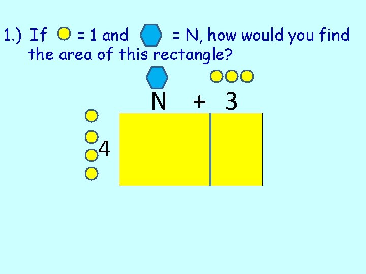 1. ) If = 1 and = N, how would you find the area