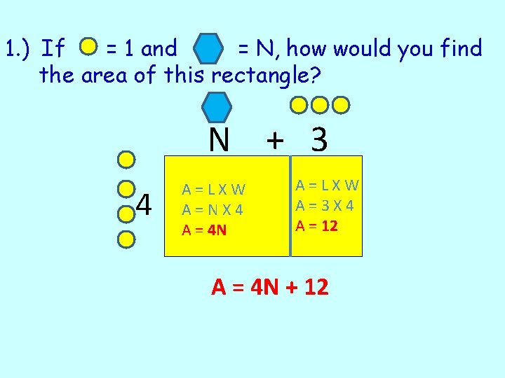 1. ) If = 1 and = N, how would you find the area