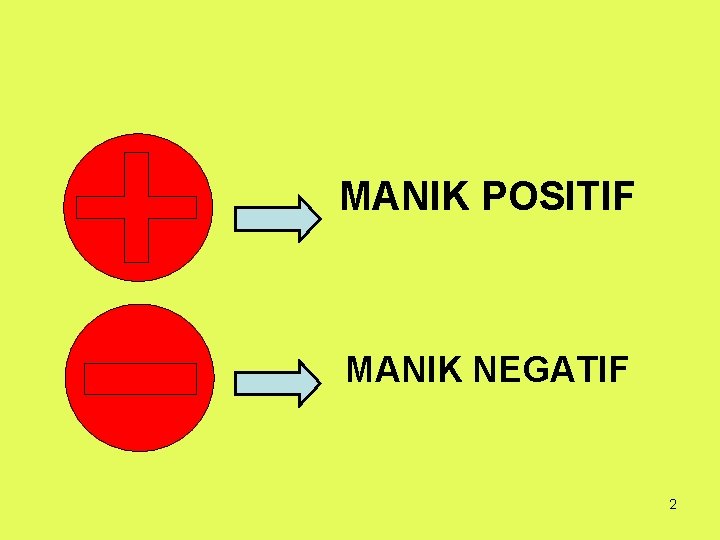 MANIK POSITIF MANIK NEGATIF 2 