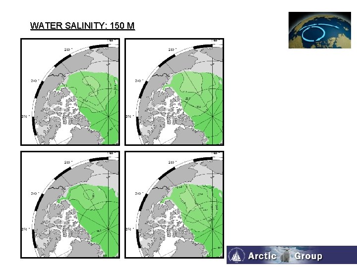 WATER SALINITY: 150 M 