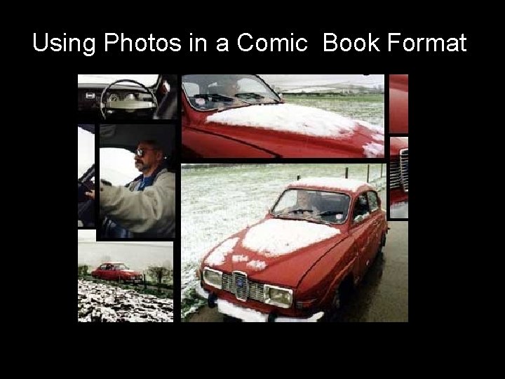 Using Photos in a Comic Book Format 