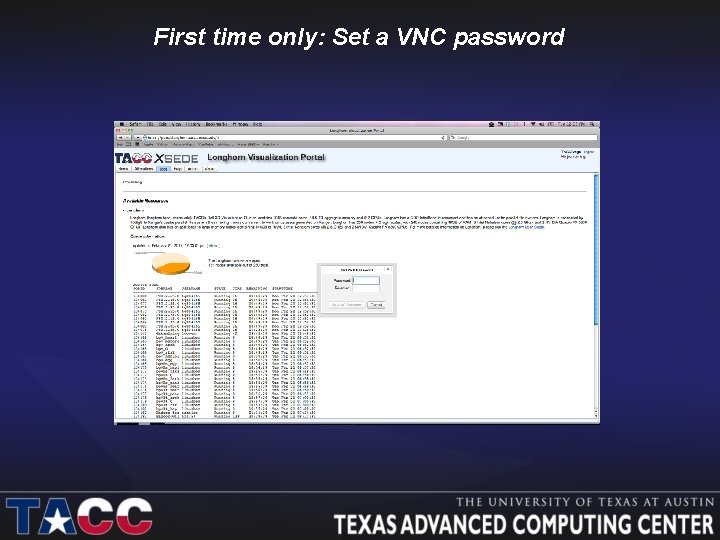 First time only: Set a VNC password 