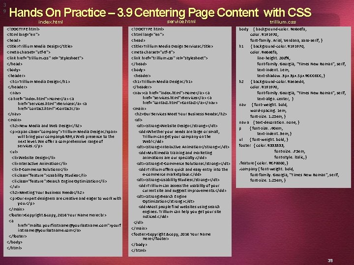 3 9 Hands On Practice – 3. 9 Centering Page Content with CSS index.
