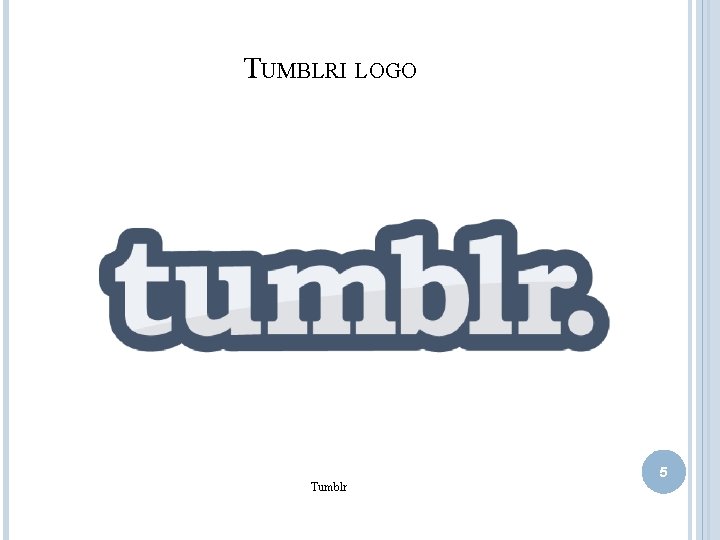 TUMBLRI LOGO 5 Tumblr 