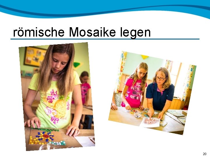 römische Mosaike legen 20 