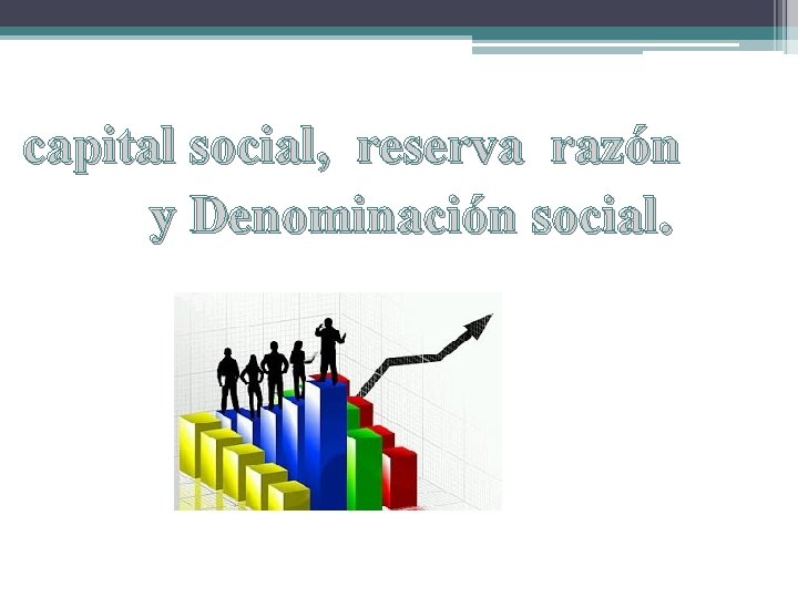 capital social, reserva razón y Denominación social. 