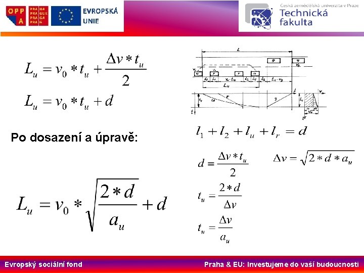 Po dosazení a úpravě: Evropský sociální fond Praha & EU: Investujeme do vaší budoucnosti