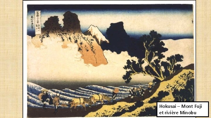Hokusai – Mont Fuji et rivière Minobu 