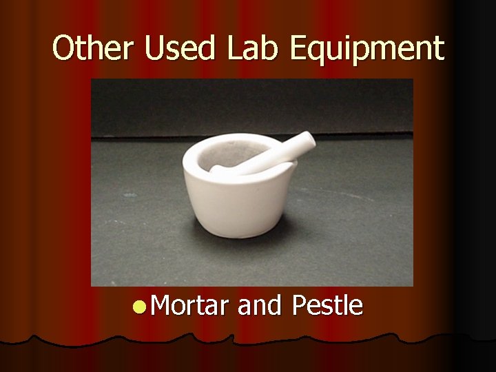 Other Used Lab Equipment l Mortar and Pestle 