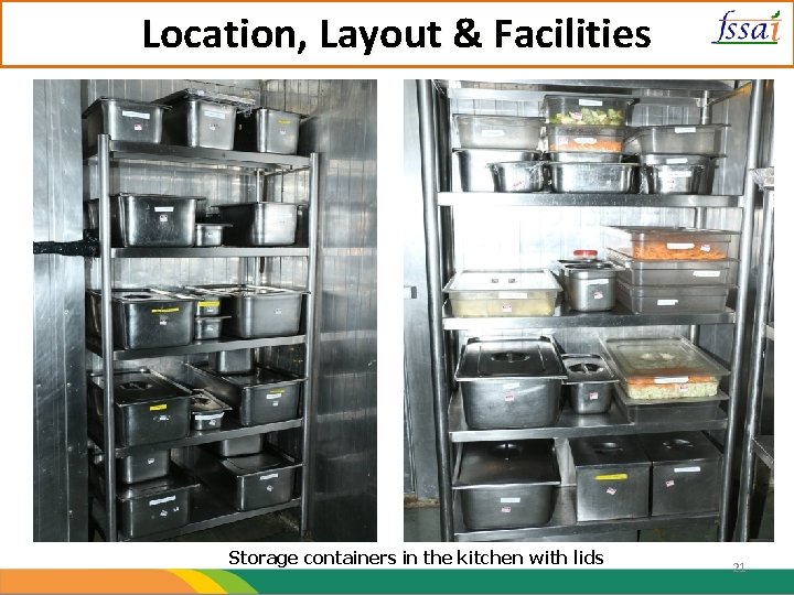 Location, Layout & Facilities Storage containers in the kitchen with lids 21 