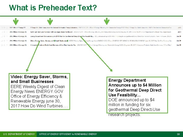 What is Preheader Text? Video: Energy Saver, Storms, and Small Businesses EERE Weekly Digest