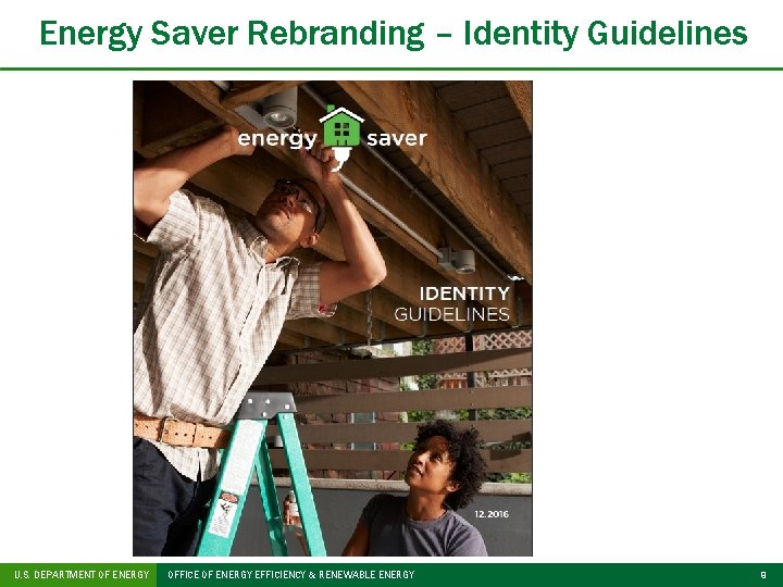 Energy Saver Rebranding – Identity Guidelines U. S. DEPARTMENT OF ENERGY OFFICE OF ENERGY