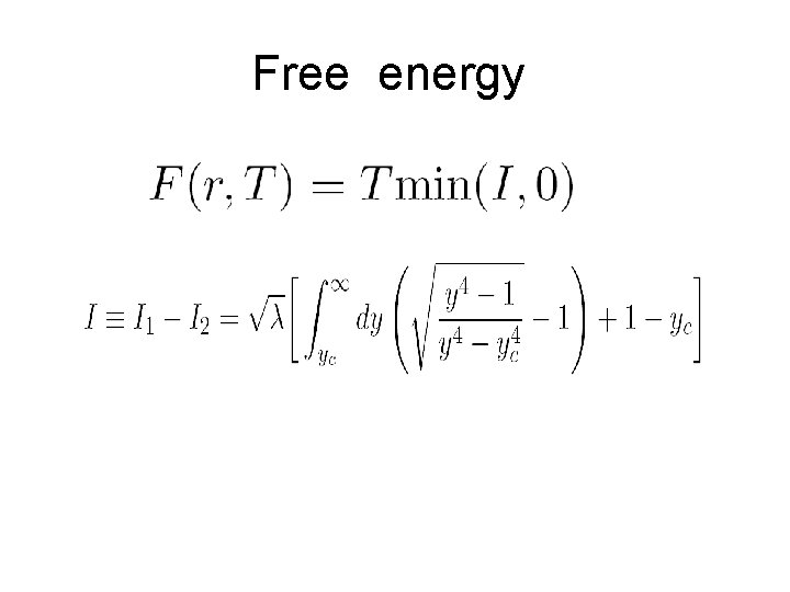 Free energy 